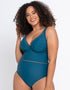 Curvy Kate First Class Multiway Plunge Swimsuit Deep Teal
