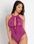 Scantilly Indulgence Multiway Stretch Lace Body Orchid/Latte