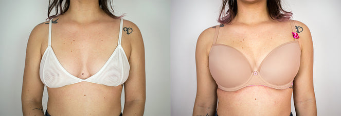 Bra Fitting Before and After: 34B to 30F