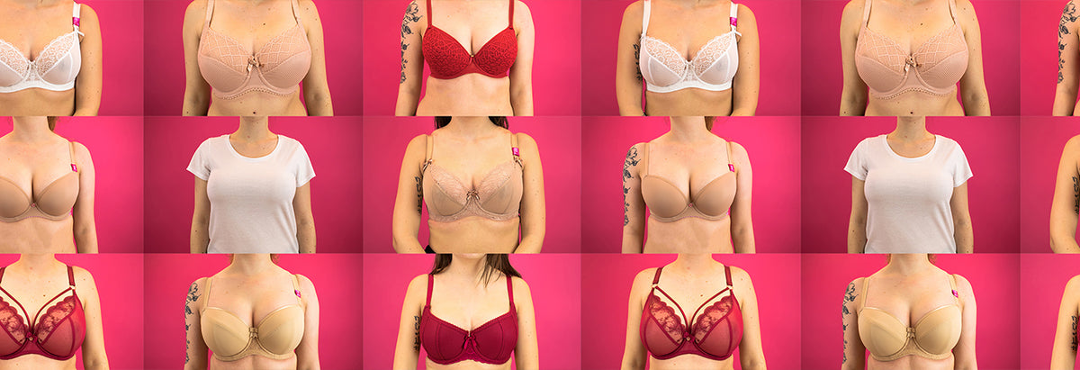 Comparing a 32F with 34FF in Freya Deco Moulded Strapless Bra