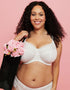 Adella Aurae Cotton Full Cup Side Support Bra White
