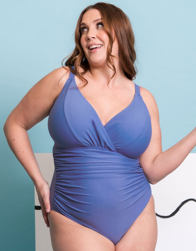 Adella Calypso Plunge Control Swimsuit Mediterranean Blue