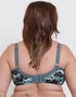 Adella Athena Aura Full Cup Side Support Bra Blue Floral Print
