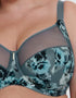 Adella Athena Aura Full Cup Side Support Bra Blue Floral Print