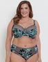Adella Athena Aura Full Cup Side Support Bra Blue Floral Print