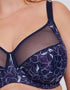 Adella Athena Aura Full Cup Side Support Bra Navy Floral Print