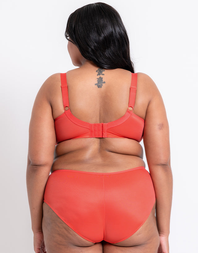 Adella Athena Full Cup Side Support Bra Papaya