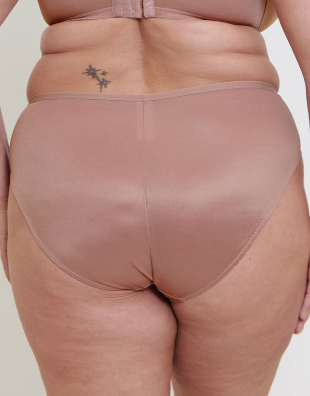Adella Athena Wild High Leg Brief Blush Pink