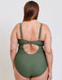 Adella Calypso Plunge Control Swimsuit Dusky Green