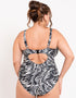 Adella Calypso Plunge Control Swimsuit Zebra Print