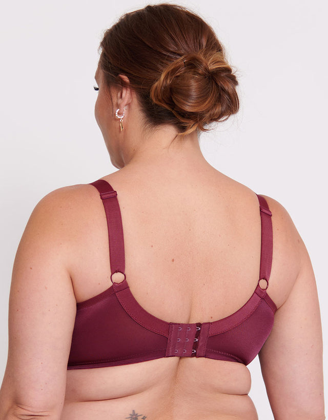 Adella Hera Full Plunge Bra Oxblood