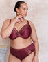 Adella Hera Full Plunge Bra Oxblood