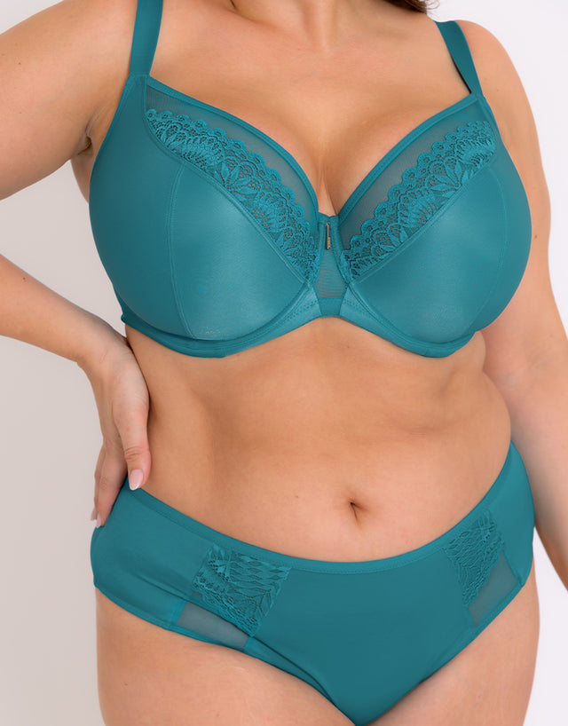 Adella Hera Full Plunge Bra Tropical Blue
