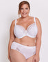 Adella Hera Full Plunge Bra White