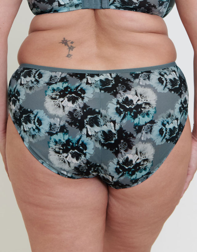 Adella Kin Aura Full Brief Blue Floral Print