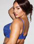 Ann Summers Compelling Padded Plunge Bra Cobalt Blue