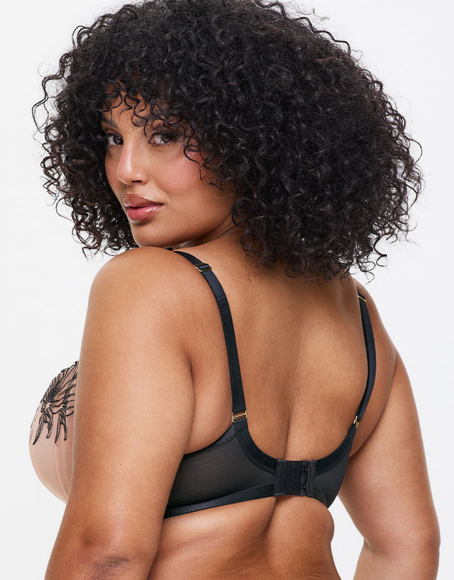 Ann Summers Incensing Balcony Bra Black