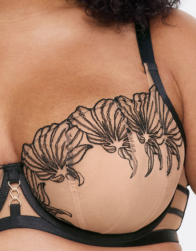 Ann Summers Incensing Balcony Bra Black