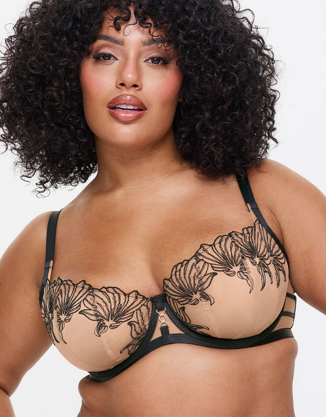 Ann Summers Incensing Balcony Bra Black