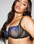 Ann Summers Petal Dreams Balcony Bra Black/Blue