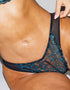 Ann Summers Sexy Lace Brazilian Brief Black/Teal