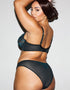 Ann Summers Sexy Lace Brazilian Brief Black/Teal