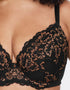 Ann Summers Sexy Lace Padded Plunge Bra Black/Bronze