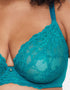 Ann Summers Sexy Lace Plunge Bra Blue/Green