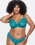 Ann Summers Sexy Lace Plunge Bra Blue/Green