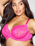 Ann Summers Sexy Lace Plunge Bra Bright Pink