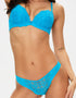 Ann Summers Sexy Lace Padded Plunge Bra Bright Blue