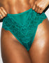 Ann Summers Sexy Lace High Waist Brazilian Brief Mid Green