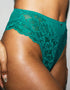 Ann Summers Sexy Lace High Waist Brazilian Brief Mid Green