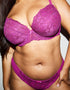 Ann Summers Sexy Lace Padded Plunge Bra Orchid Purple