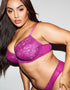Ann Summers Sexy Lace Padded Plunge Bra Orchid Purple