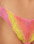Ann Summers Sexy Lace Brazilian Brief Pink Yellow Ombre