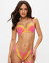 Ann Summers Sexy Lace Brazilian Brief Pink Yellow Ombre