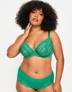 Ann Summers Sexy Lace Plunge Bra Vivid Green