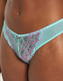 Ann Summers Sexy Lace Brazilian Brief Aqua Blue/Pink