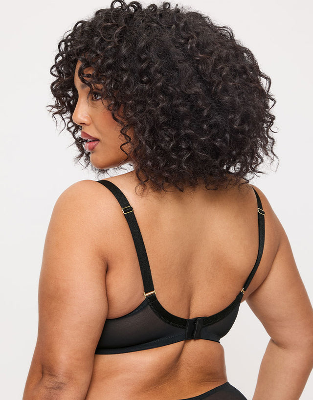 Ann Summers Sexy Lace Plunge Bra Black