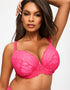 Ann Summers Sexy Lace Padded Plunge Bra Dark Pink