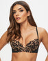 Ann Summers Sexy Lace Planet Padded Plunge Bra Animal Multi