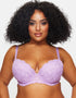 Ann Summers Sexy Lace Planet Padded Plunge Bra Lilac
