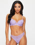 Ann Summers Sexy Lace Planet Padded Plunge Bra Lilac