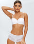 Ann Summers Sexy Lace Planet Padded Balcony Bra White