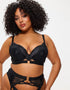 Ann Summers Undisputed Padded Plunge Bra Black