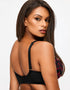 Ann Summers Yours Truly Padded Plunge Bra Black/Red