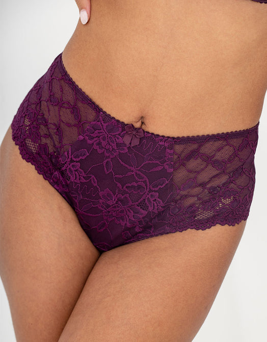 Charnos by Pour Moi Rosalind Brief Plum Purple