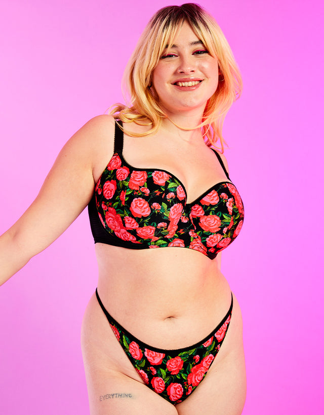 Curvy Kate Boost in Bloom Padded Balcony Bra Print Mix