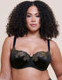 Curvy Kate Boost Lace Padded Balcony Bra Black/Gold